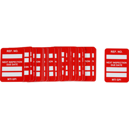 MICROTAG Next Inspection Due Date Insert MIC MTIGPI R